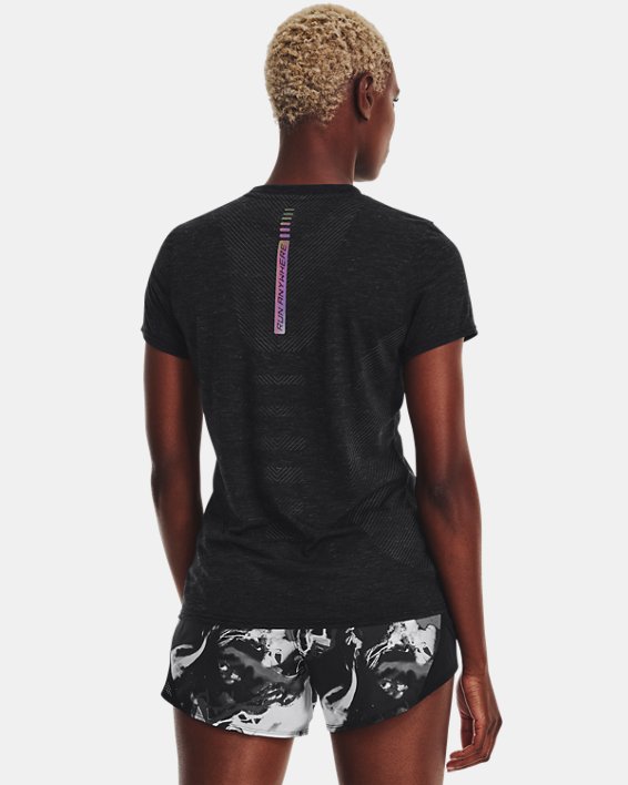 Women's UA Run Anywhere Breeze T-Shirt, Black, pdpMainDesktop image number 1